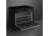 Отдельностоящий варочный центр, 90х60 см Smeg CX91IMBL, Чёрный