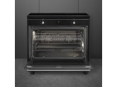 Отдельностоящий варочный центр, 90х60 см Smeg CX91IMBL, Чёрный