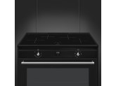 Отдельностоящий варочный центр, 90х60 см Smeg CX91IMBL, Чёрный