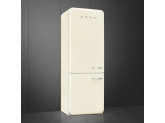 Отдельностоящий двухдверный холодильник, стиль 50-х годов, 70 см, Кремовый Smeg FAB38LCR5