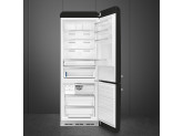 Отдельностоящий двухдверный холодильник, стиль 50-х годов, 70 см, Чёрный Smeg FAB38RBL5