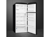 Отдельностоящий двухдверный холодильник, стиль 50-х годов, 80 см, Чёрный Smeg FAB50RBL5