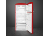 Отдельностоящий двухдверный холодильник, стиль 50-х годов, 80 см, Красный Smeg FAB50RRD5