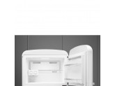 Отдельностоящий двухдверный холодильник, стиль 50-х годов, 80 см, Белый Smeg FAB50RWH5
