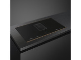 Индукционная варочная панель со встроенной вытяжкой, 83 см, Чёрный Smeg HOBD682R1