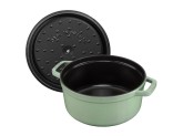 Кокот Staub круглый, 26 см, 5,25 л, шалфей