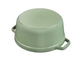 Кокот Staub круглый, 26 см, 5,25 л, шалфей