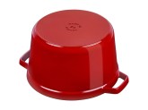 Кокот Staub круглый, 24 см, 4,7 л вишневый