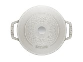 Кокот Staub круглый, 24 см, 4,25 л, белый трюфель
