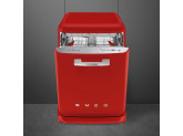 Отдельностоящая посудомоечная машина в стиле 50-х годов, 60 см, Красный Smeg LVFABRD2