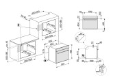 Многофункциональный духовой шкаф, 60 см, 6 функций, Антрацит Smeg SF68C1AO