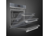 Многофункциональный духовой шкаф с пиролизом, 60 см, Серебристый Smeg SOP6104TPS