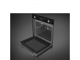 Многофункциональный духовой шкаф с пиролизом и пароувлажнением, 60 см, Черный Smeg SOP6902S2PN