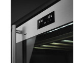 Холодильный шкаф для вина встраиваемый, 82 см, Нержавеющая сталь Smeg CVI338RX3
