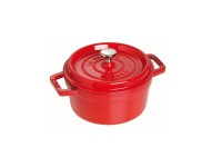Кокот Staub круглый, 24 см, 3,8 л вишневый