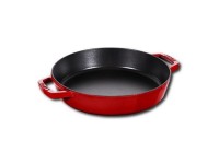 Сковорода Staub круглая, 26 см, с чугунными ручками, вишневая