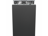 Полностью встраиваемая посудомоечная машина, 45 см, Серебристый Smeg STA4525IN