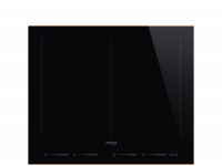 Индукционная варочная панель, 60 см, Чёрный Smeg SIM662WLDR