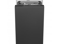 Полностью встраиваемая посудомоечная машина, 45 см, Чёрный Smeg ST4523IN