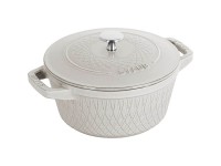 Кокот Staub круглый, 24 см, 4,25 л, белый трюфель