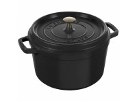 Кокот Staub круглый, 24 см, 4,7 л черный
