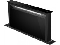 Вытяжка, встраиваемая в столешницу, 90 см Smeg KDD90CNE2, черное стекло