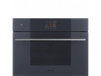 Многофункциональный духовой шкаф Smeg SO4104APG с технологией Multitech, 60 см, высота 45 см, 25 функций, стекло Neptune Grey
