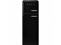 Отдельностоящий двухдверный холодильник, стиль 50-х годов, 60 см, Чёрный Smeg FAB30LBL3