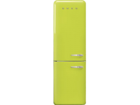 Отдельностоящий двухдверный холодильник, стиль 50-х годов, 60 см, Жёлтый Smeg FAB32LLI3