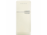 Отдельностоящий двухдверный холодильник, стиль 50-х годов, 80 см, Кремовый Smeg FAB50LCR