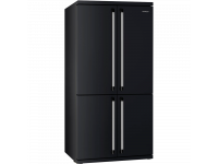 Отдельностоящий 4-х дверный холодильник Side-by-Side, 92 см, Чёрный Smeg FQ960N