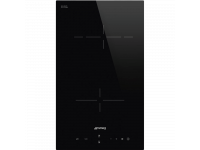 Стеклокерамическая варочная панель, 30 см, Чёрный Smeg SE232TD