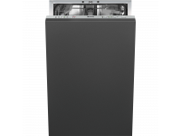 Полностью встраиваемая посудомоечная машина, 45 см, Серебристый Smeg STA 4523