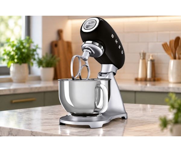Smeg SMF02BLEU: планетарный миксер для домашней выпечки