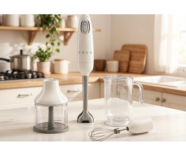 Smeg HBF03WHEU: погружной блендер для разных блюд Smeg HBF03WHEU: погружной блендер для разных блюд