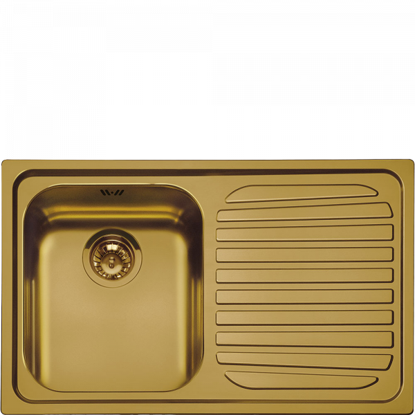 Мойка необорачиваемая, крыло справа, Латунь Smeg SP791DOT2