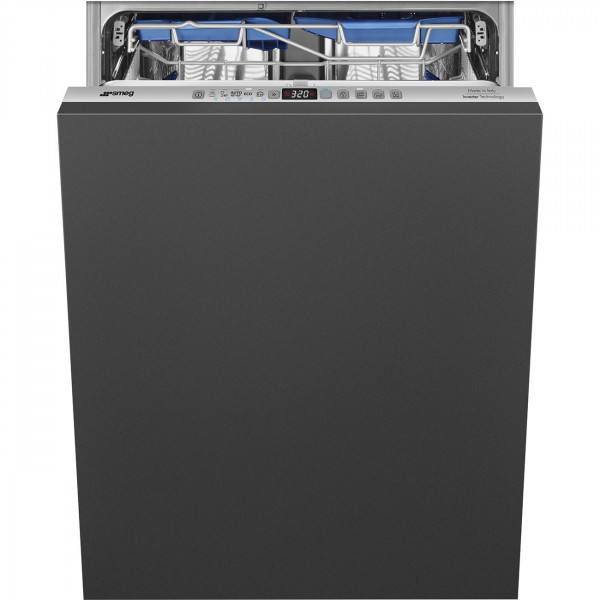Полностью встраиваемая посудомоечная машина, 60 см, Чёрный Smeg ST323PM