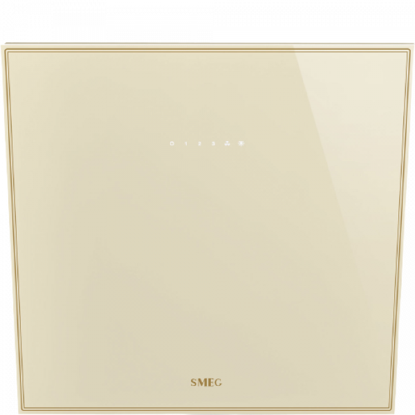 Вытяжка настенная, 60 см, закаленное стекло, Кремовый Smeg KV26P