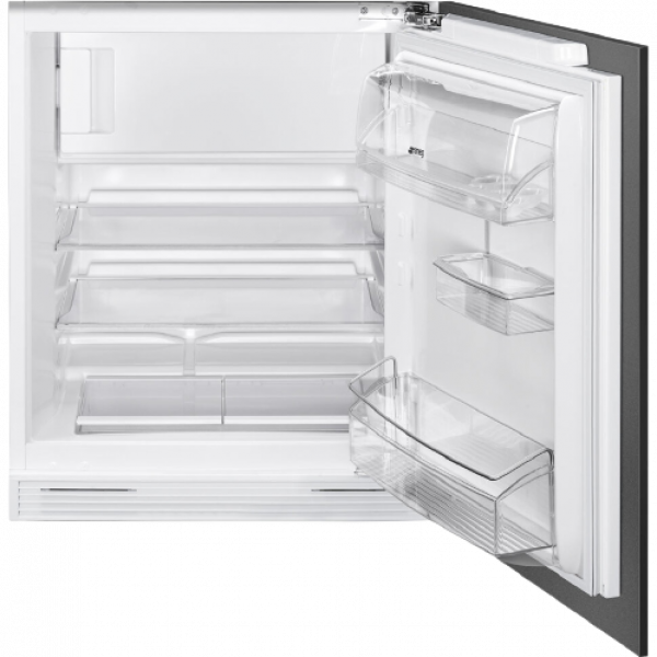 Встраиваемый холодильник, морозильное отделение сверху, монтаж под столешницу SMEG U8C082DF