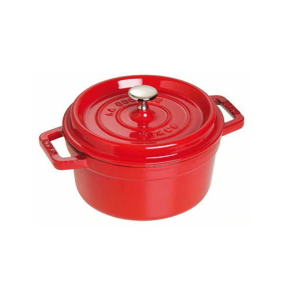 Кокот Staub круглый, 24 см, 3,8 л вишневый