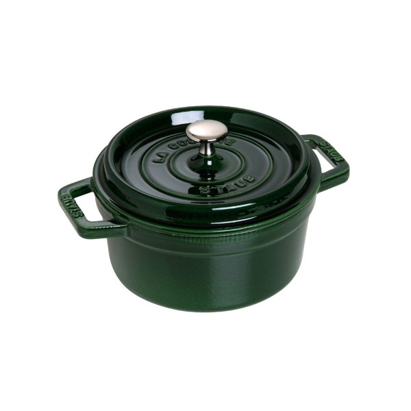 Кокот Staub круглый, 26 см, 5,2 л, зеленый базилик