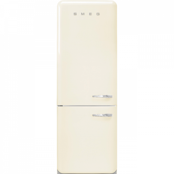 Отдельностоящий двухдверный холодильник, стиль 50-х годов, 70 см, Кремовый Smeg FAB38LCR