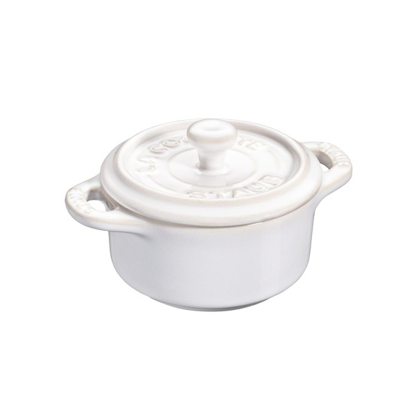 Мини-кокот Staub круглый, 10 см, слоновая кость