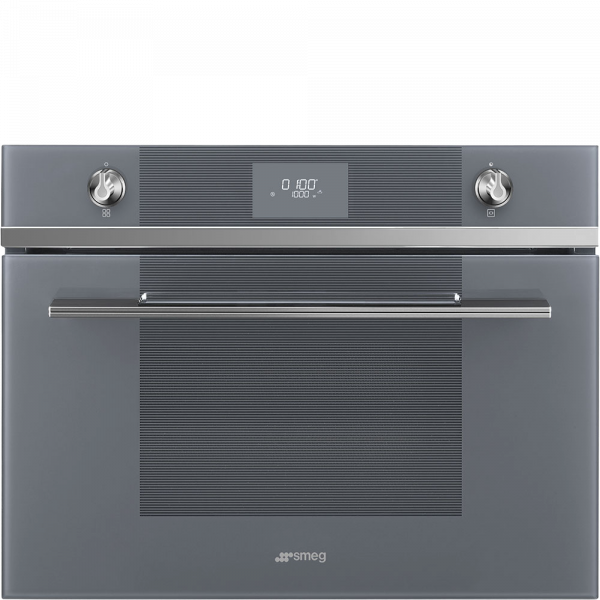 Компактная микроволновая печь, 60 см, Серебристый Smeg SF4101MS1