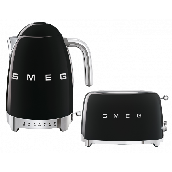 Набор Smeg чайник KLF04BLEU + тостер TSF01BLEU Чёрный