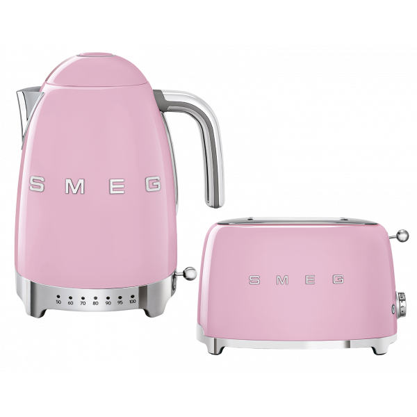Набор Smeg чайник KLF04PKEU + тостер TSF01PKEU Розовый