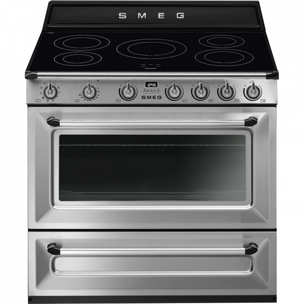 Отдельностоящий варочный центр, 90х60 см, Нержавеющая сталь Smeg TR90IX9-1