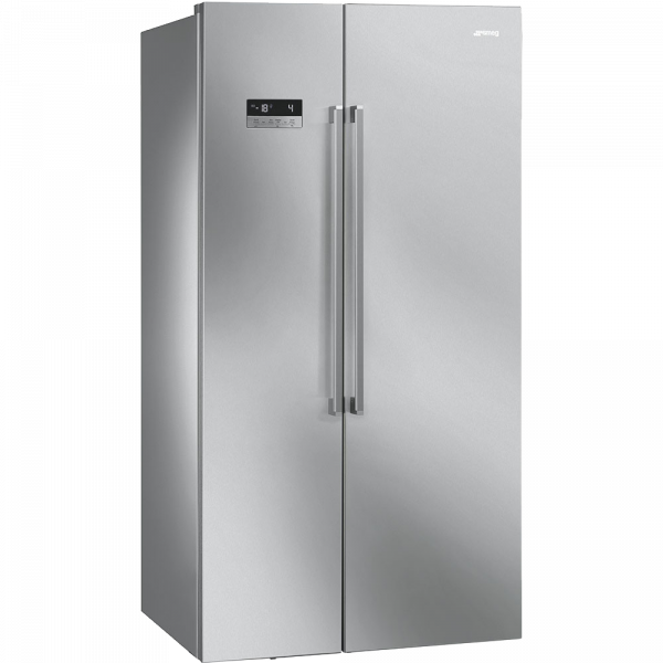 Отдельностоящий холодильник Side-by-Side, Нержавеющая сталь Smeg SBS63XDF