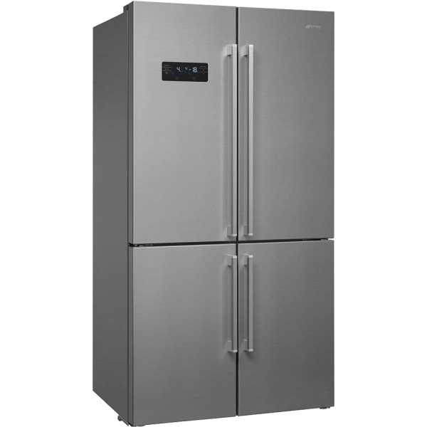 Отдельностоящий 4-х дверный холодильник Side-by-Side, Нержавеющая сталь Smeg FQ60XDF