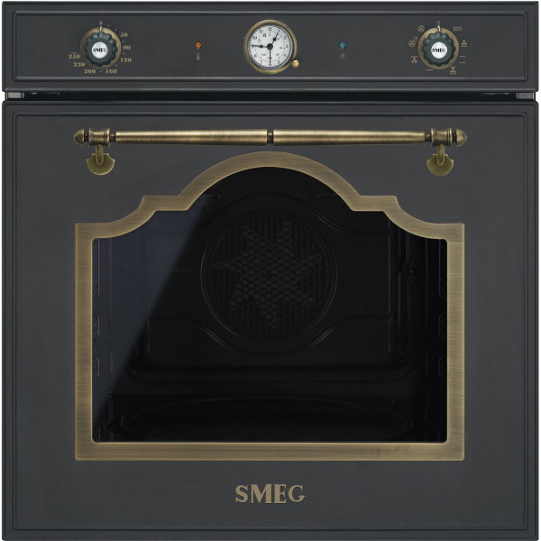 Многофункциональный духовой шкаф с функцией пароувлажнения, 60 см, Антрацит Smeg SF67C1DAO